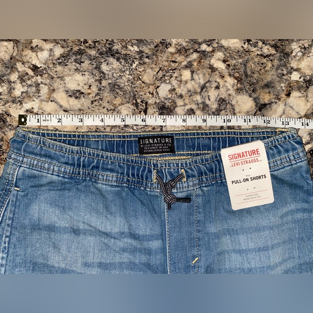 Signature by Levi Strauss Boys Pull-On Shorts Size L Super Flex NEW - Picture 8 of 8